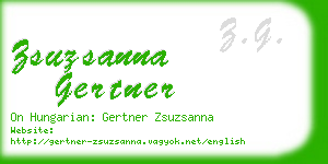 zsuzsanna gertner business card